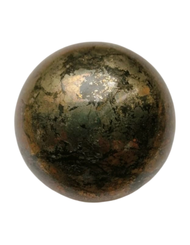 photo d\'une sphère en pyrite