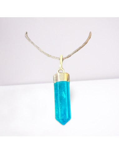 Pendentif Pointe en Aqua Aura