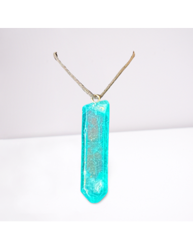 Pendentif Barrette en Aqua Aura 10gr – Éclat et Énergie Positive