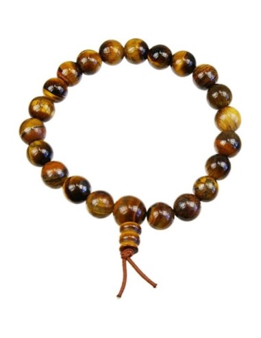 Photo de mala oeil de tigre 8mm - Encens.fr - Boutique ésotérique en ligne - vente de mala oeil de tigre 8mm