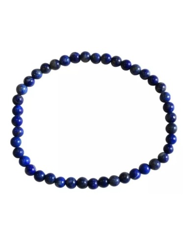 Photo de Bracelet 4 mm en lapis lazuli - Encens.fr - Boutique ésotérique en ligne - vente de Bracelet 4 mm en lapis lazuli